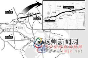 江海高速公路扬州段开建