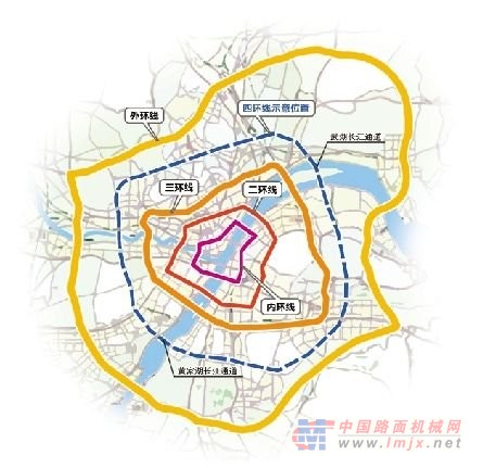 武汉拟建"四环线" 位于三环与绕城高速之间